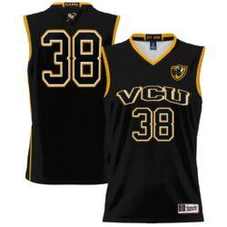#38 VCU Rams GameDay Greats Unisex Lightweight Basketball Jersey - Black - Front View