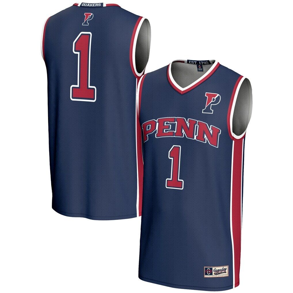 #1 Pennsylvania Quakers GameDay Greats Youth Lightweight Basketball Jersey