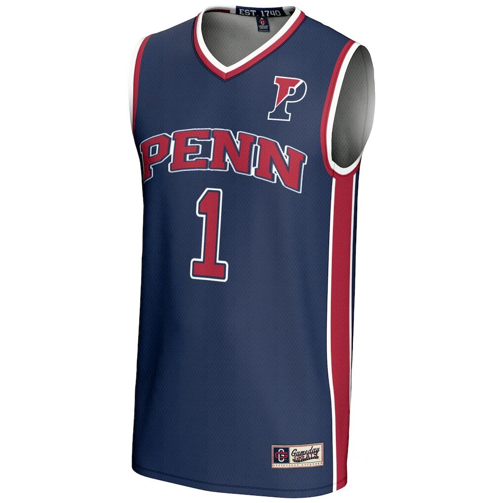 #1 Pennsylvania Quakers GameDay Greats Youth Lightweight Basketball Jersey