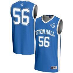 #56 Seton Hall Pirates GameDay Greats Youth Lightweight Basketball Jersey - Blue - Front View