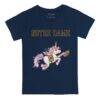 Notre Dame Fighting Irish Tiny Turnip Toddler Unicorn T-Shirt - Navy - Side View