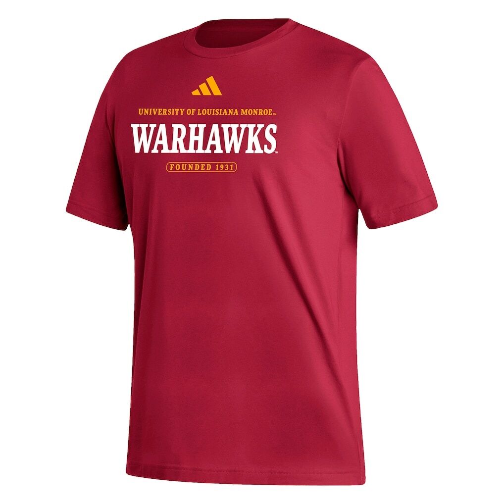 ULM Warhawks adidas Fresh T-Shirt - Maroon