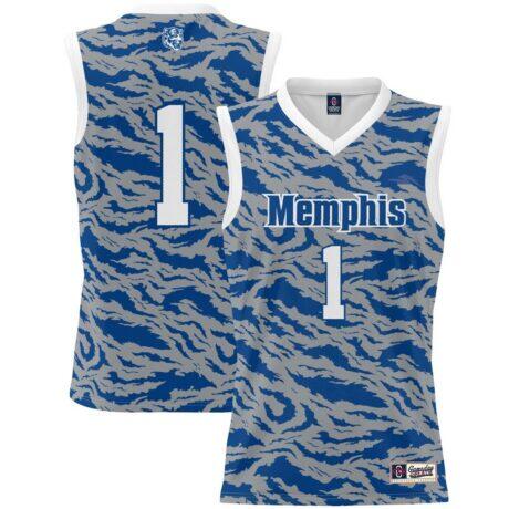 #1 Memphis Tigers GameDay Greats Unisex Lightweight Basketball Jersey - - Front View