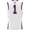 #1 Pennsylvania Quakers GameDay Greats Unisex Lightweight Basketball Jersey - White - Detail View