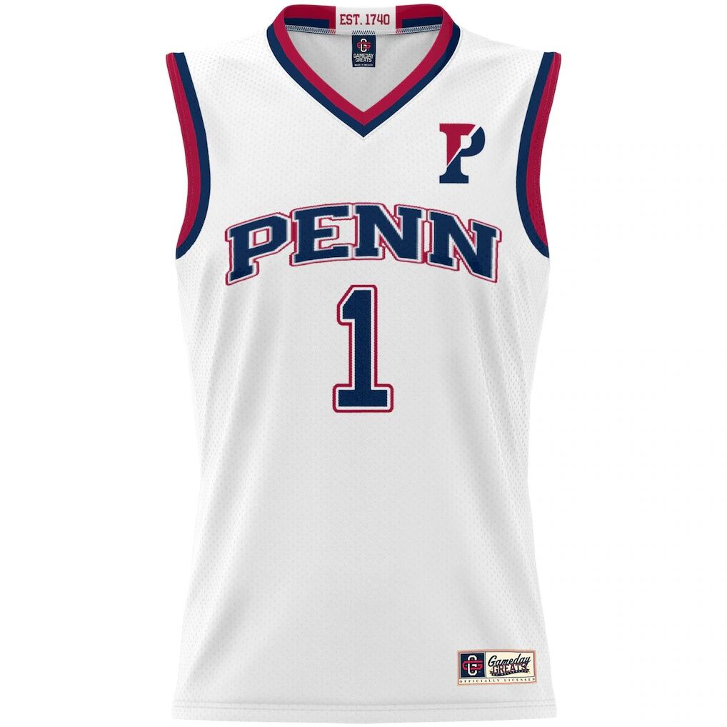 #1 Pennsylvania Quakers GameDay Greats Unisex Lightweight Basketball Jersey