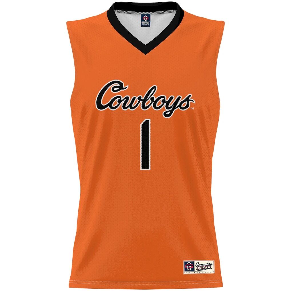 #1 Oklahoma State Cowboys GameDay Greats Unisex Lightweight Basketball Jersey