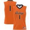 #1 Oklahoma State Cowboys GameDay Greats Youth Lightweight Basketball Jersey - Orange - Front View