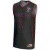 #1 Pennsylvania Quakers GameDay Greats Youth Lightweight Basketball Jersey - Black - Side View