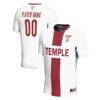 Temple Owls GameDay Greats Youth NIL Pick-A-Player Lightweight Soccer Jersey - White - Front View