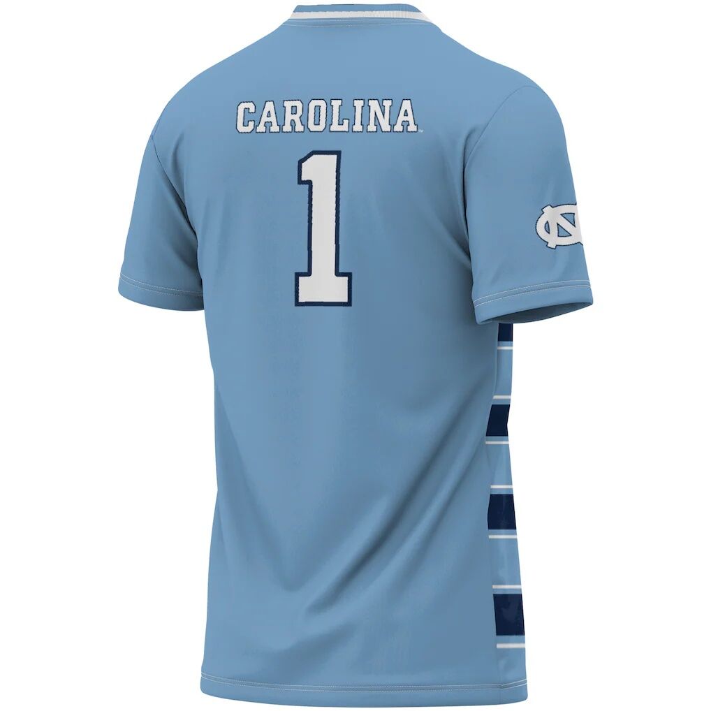 #1 North Carolina Tar Heels GameDay Greats Youth Lightweight Soccer Fashion Jersey - Carolina Blue/Navy
