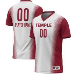 Temple Owls GameDay Greats Unisex NIL Pick-A-Player Lightweight Women's Soccer Jersey - White - Front View