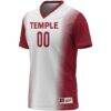 Temple Owls GameDay Greats Unisex NIL Pick-A-Player Lightweight Women's Soccer Jersey - White - Side View