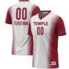 Temple Owls GameDay Greats Youth NIL Pick-A-Player Lightweight Women's Soccer Jersey - White - Front View