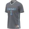 #1 North Carolina Tar Heels GameDay Greats Youth Women's Soccer Lightweight Fashion Jersey - Gray - Side View