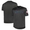 New York Yankees Profile Big & Tall Pop Fashion Jersey - Charcoal - Front View