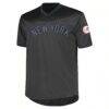 New York Yankees Profile Big & Tall Pop Fashion Jersey - Charcoal - Side View