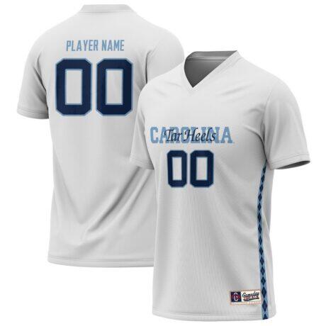 North Carolina Tar Heels GameDay Greats Youth NIL Pick-A-Player Lightweight Women's Soccer Jersey - White - Front View
