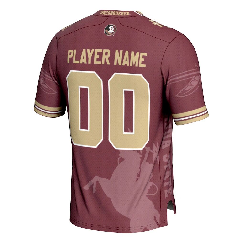 Florida State Seminoles GameDay Greats Icon Print NIL Pick-A-Player Football Jersey - Garnet