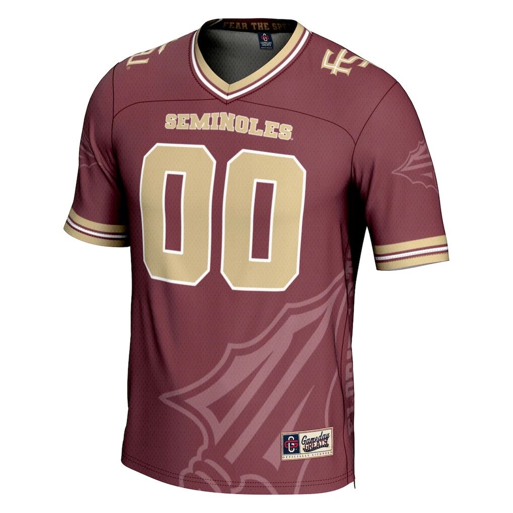 Florida State Seminoles GameDay Greats Icon Print NIL Pick-A-Player Football Jersey - Garnet