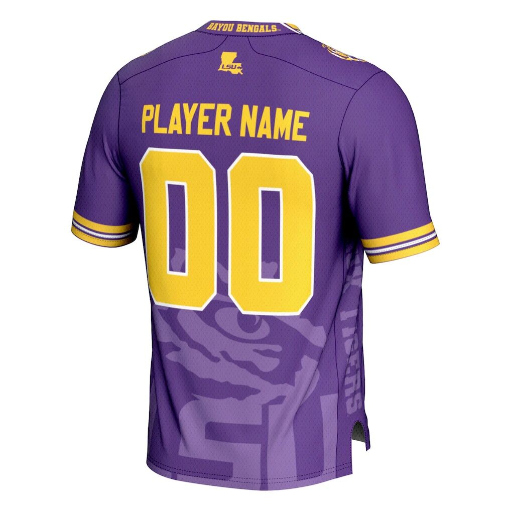 LSU Tigers GameDay Greats Youth Icon Print NIL Pick-A-Player Football Jersey