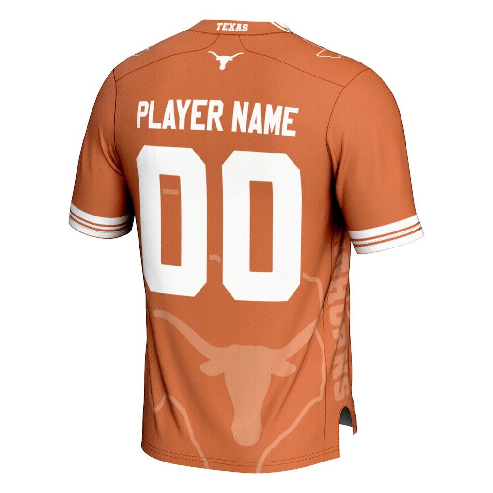 Texas Longhorns GameDay Greats Youth Icon Print NIL Pick-A-Player Football Jersey - Texas Orange