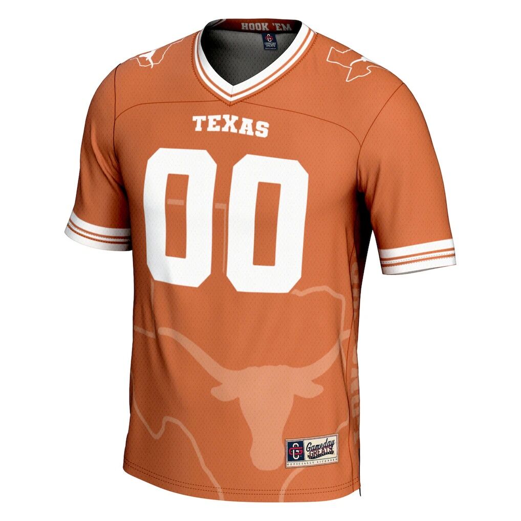 Texas Longhorns GameDay Greats Youth Icon Print NIL Pick-A-Player Football Jersey - Texas Orange
