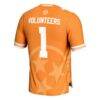 Tennessee Volunteers #1 GameDay Greats Tennessee Orange Icon Print Football Fashion Jersey - - Detail View
