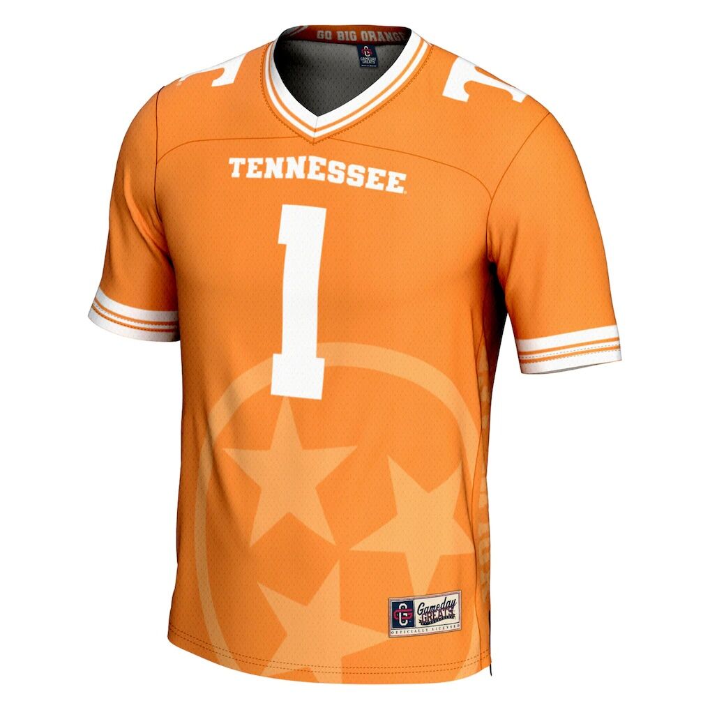 Tennessee Volunteers #1 GameDay Greats Tennessee Orange Icon Print Football Fashion Jersey