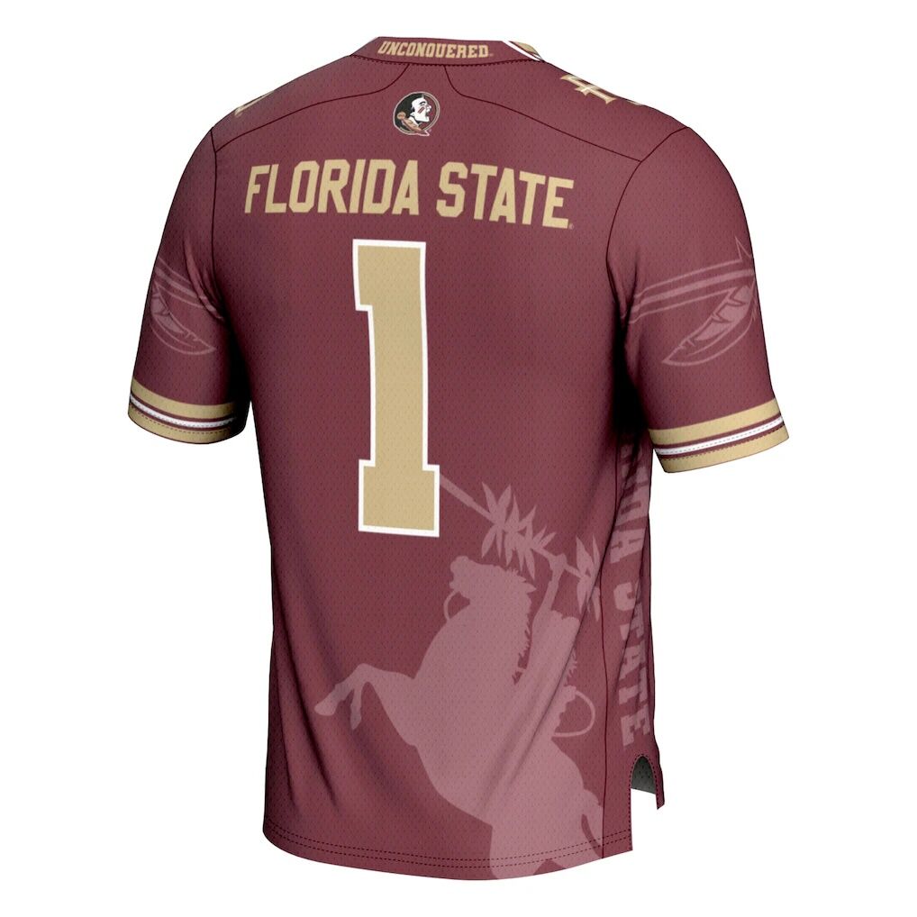 #1 Florida State Seminoles GameDay Greats Youth Icon Print Football Fashion Jersey - Garnet