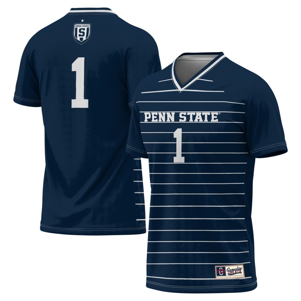 #1 Penn State Nittany Lions GameDay Greats Unisex Women's Soccer Lightweight Fashion Jersey