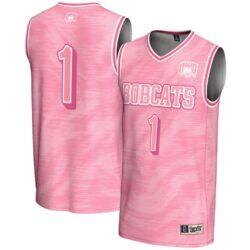 #1 Ohio Bobcats GameDay Greats Unisex Lightweight Basketball Fashion Jersey - Pink - Front View