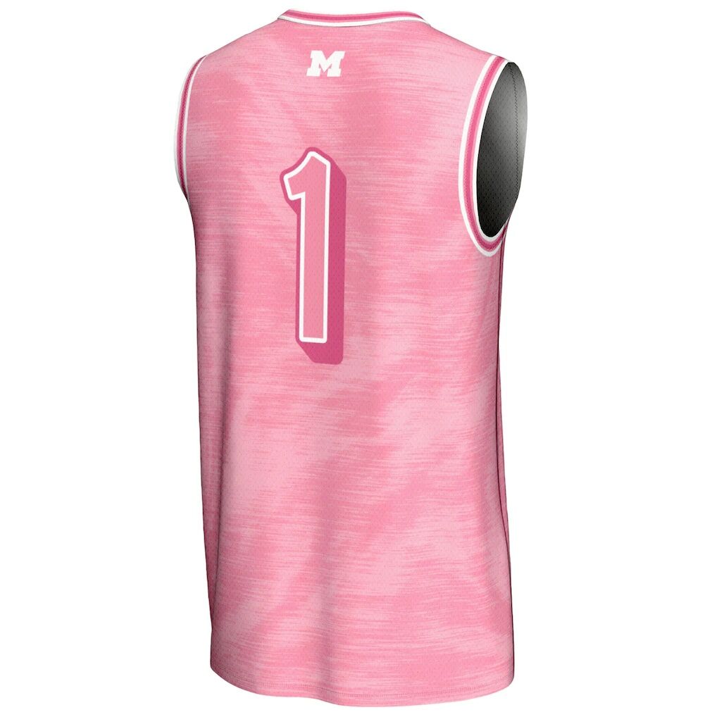 #1 Michigan Wolverines GameDay Greats Unisex Lightweight Basketball Fashion Jersey