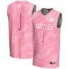 #1 Montana Grizzlies GameDay Greats Youth Lightweight Basketball Fashion Jersey - Pink - Front View