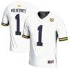 #1 Michigan Wolverines GameDay Greats Youth College Football Playoff 2023 National Champions Lightweight Fashion Jersey - White - Front View