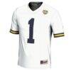 #1 Michigan Wolverines GameDay Greats Youth College Football Playoff 2023 National Champions Lightweight Fashion Jersey - White - Side View
