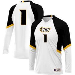 #1 VCU Rams GameDay Greats Unisex Women's Volleyball Lightweight Fashion Jersey - White - Front View