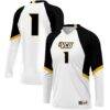 #1 VCU Rams GameDay Greats Youth Women's Volleyball Lightweight Fashion Jersey - White - Front View