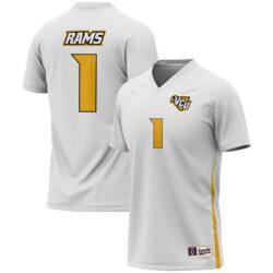 #1 VCU Rams GameDay Greats Men's Soccer Lightweight Fashion Jersey - White - Front View