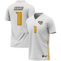#1 VCU Rams GameDay Greats Youth Men's Soccer Lightweight Fashion Jersey - White - Front View