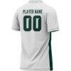 Michigan State Spartans GameDay Greats Unisex NIL Pick-A-Player Lightweight Women's Soccer Jersey - White - Detail View