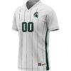 Michigan State Spartans GameDay Greats Unisex NIL Pick-A-Player Lightweight Women's Soccer Jersey - White - Side View