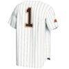 #1 Oklahoma State Cowboys GameDay Greats Lightweight Baseball Fashion Jersey - White - Detail View