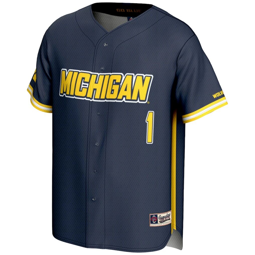 #1 Michigan Wolverines GameDay Greats Youth Lightweight Baseball Fashion Jersey