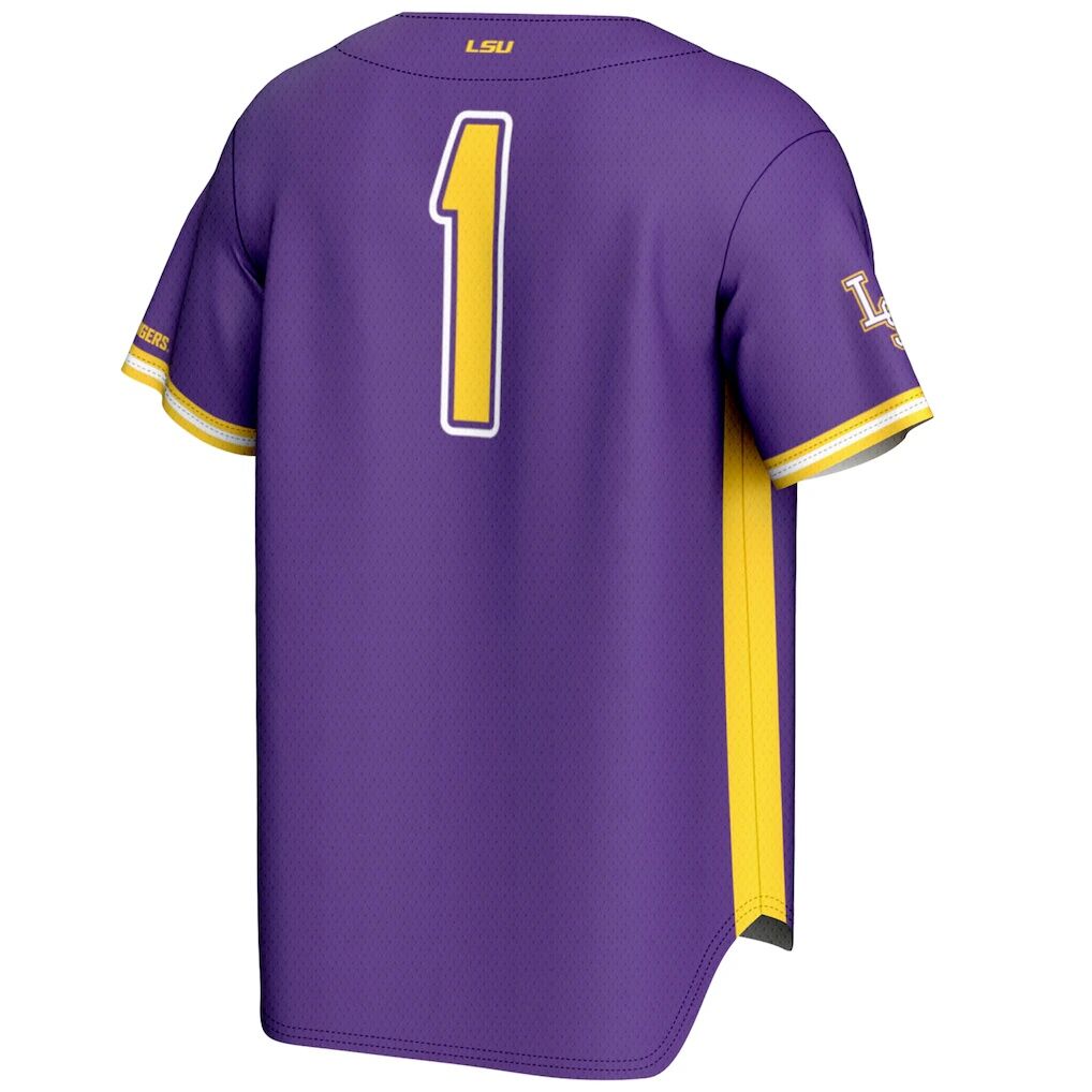 #1 LSU Tigers GameDay Greats Youth Lightweight Baseball Fashion Jersey
