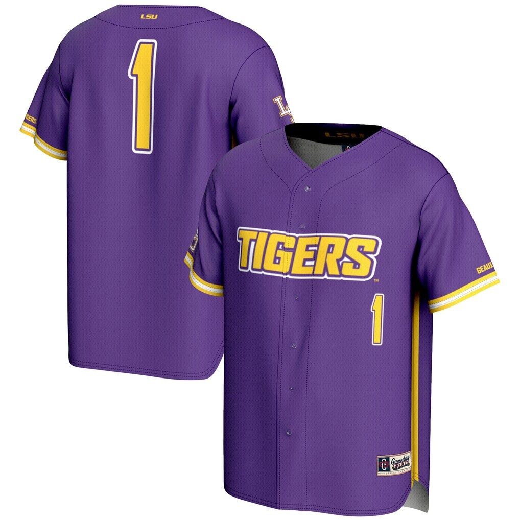 #1 LSU Tigers GameDay Greats Youth Lightweight Baseball Fashion Jersey