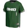 #1 Ohio Bobcats GameDay Greats Youth Lightweight Baseball Fashion Jersey - Green - Side View