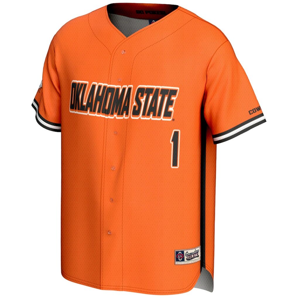 #1 Oklahoma State Cowboys GameDay Greats Youth Lightweight Baseball Fashion Jersey
