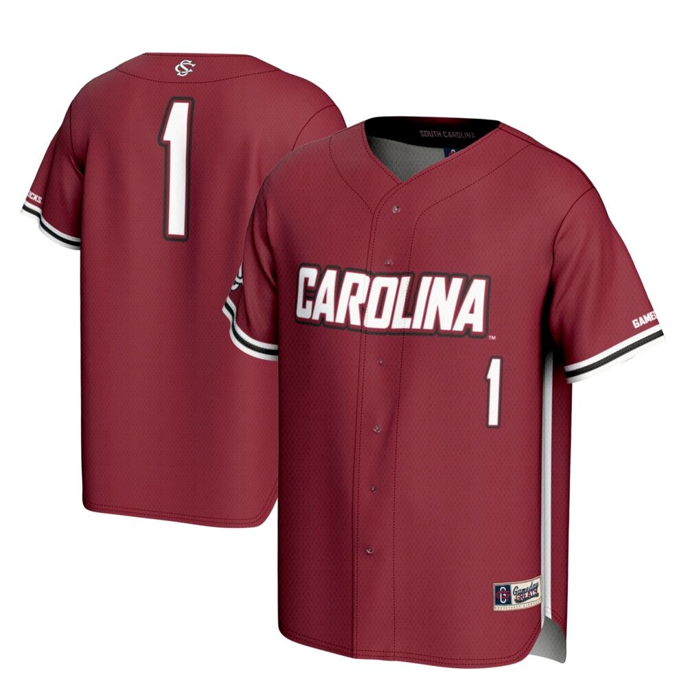 #1 South Carolina Gamecocks GameDay Greats Youth Lightweight Baseball Fashion Jersey - Garnet