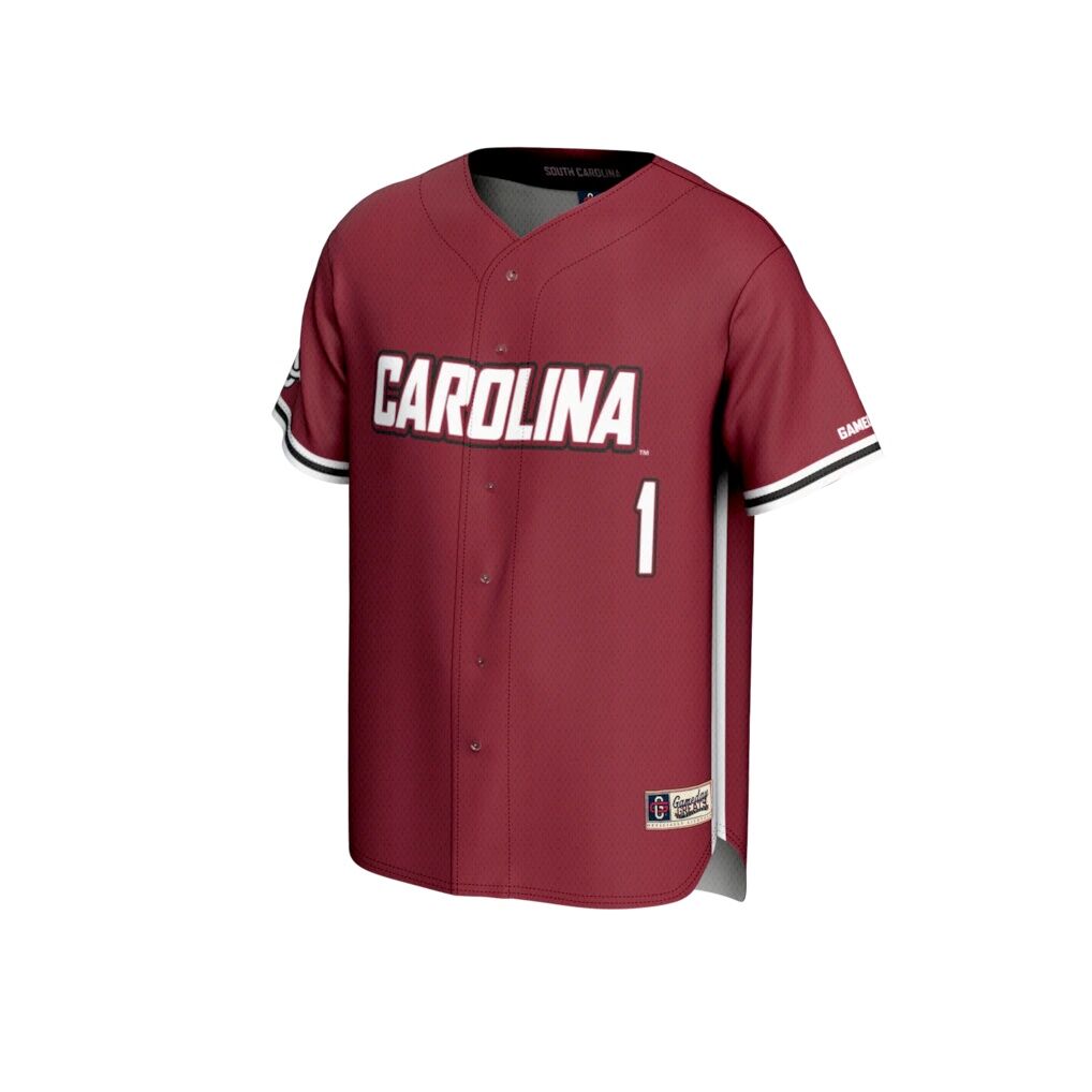 #1 South Carolina Gamecocks GameDay Greats Youth Lightweight Baseball Fashion Jersey - Garnet