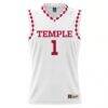 #1 Temple Owls GameDay Greats Unisex Lightweight Men's Basketball Fashion Jersey - White - Side View